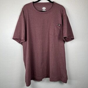 Dickies‎ Heavyweight Short Sleeve Pocket T-Shirt Red Men's 3XLT